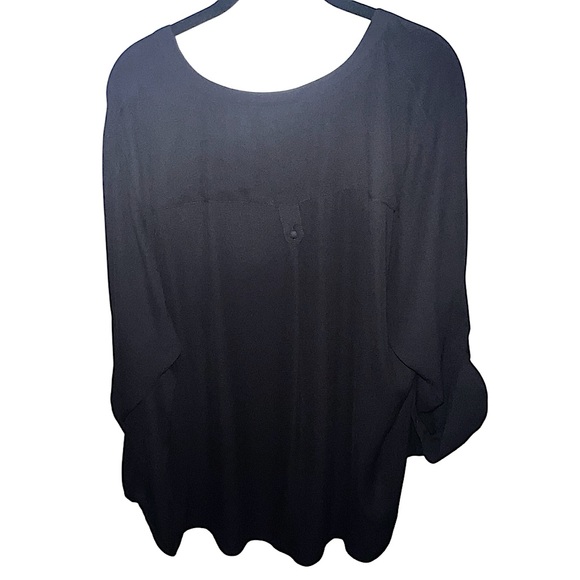 TORRID | “HARPER” BLACK 3/4 SLEEVE BLOUSE TOP - Picture 4 of 12